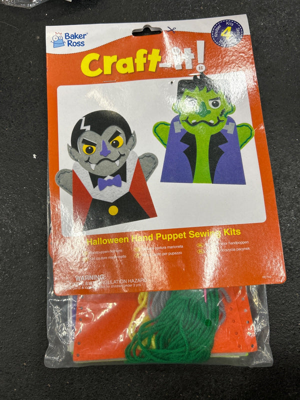 HALLOWEEN HAND PUPPET SEWING KITS