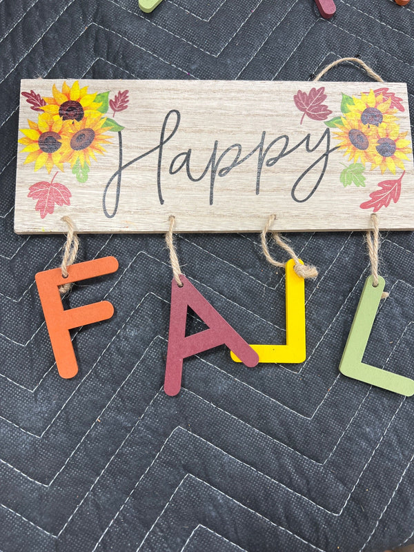 HAPPY FALL DANGLING SIGN