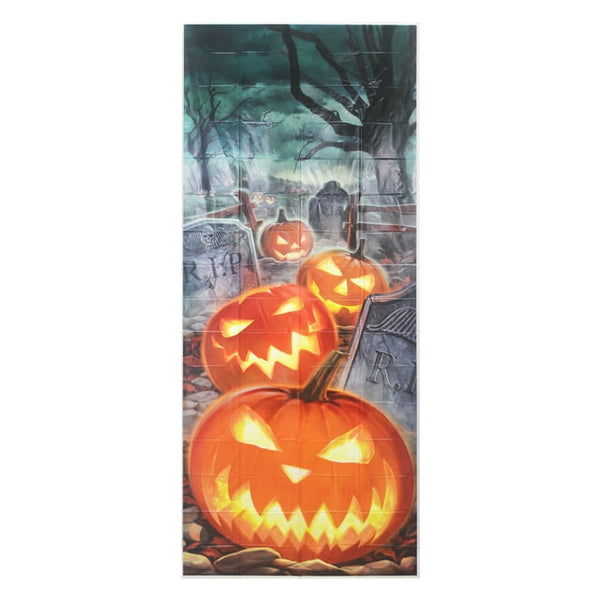 PUMPKIN TWINKLE LIGHT DOOR COVER