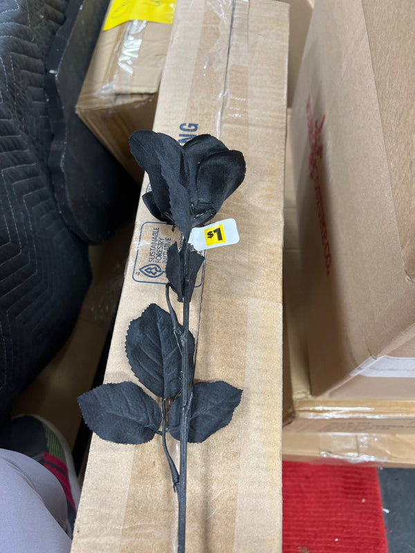 BLACK ARTIFICIAL ROSE