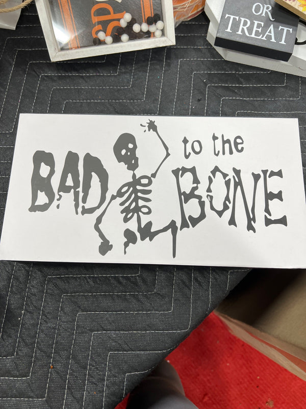 BAD TO THE BONE TABLE TOP DECOR