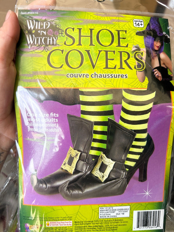 WITCH SHOE COVERS