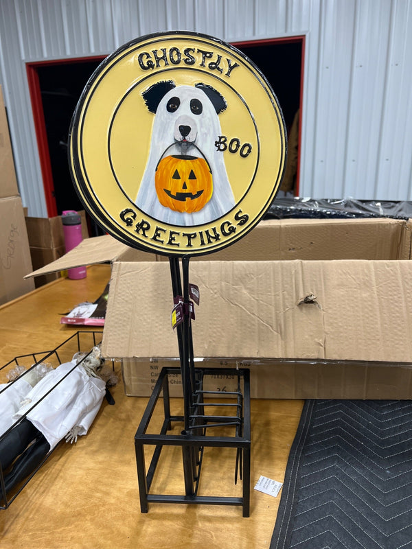 HALLOWEEN METAL STAKE SIGN