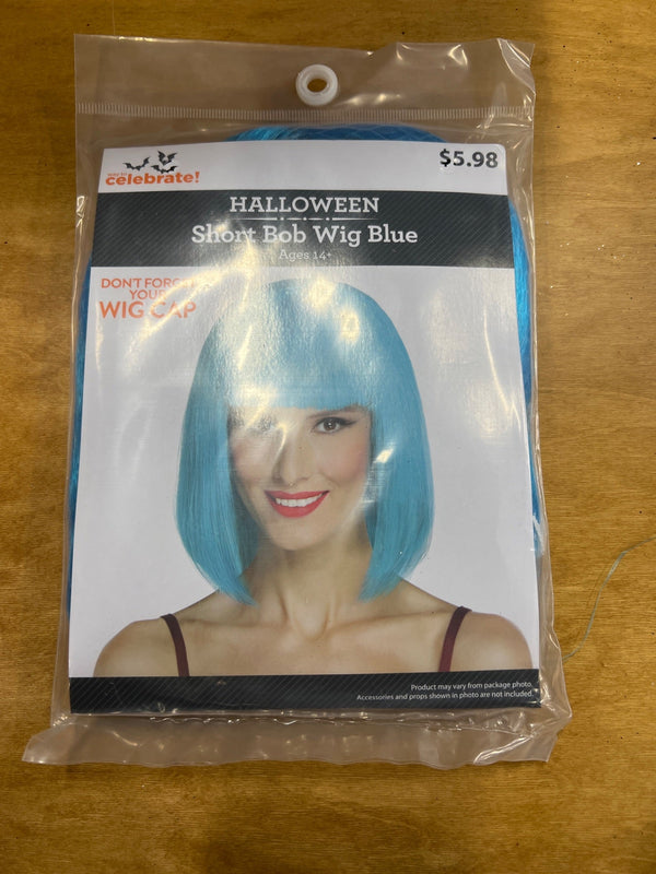 HALLOWEEN SHORT BOB WIG BLUE