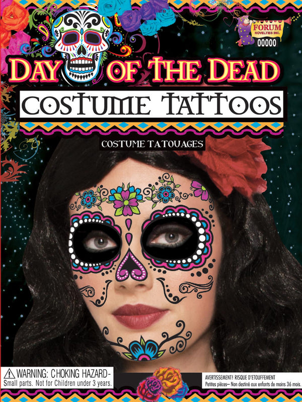 DAY OF DEAD TATTOO FACE-FEMALE