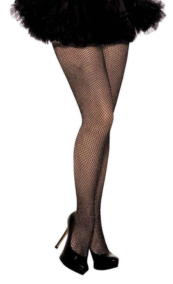 ADULT-FISHNETS WITH SEAM-BLK