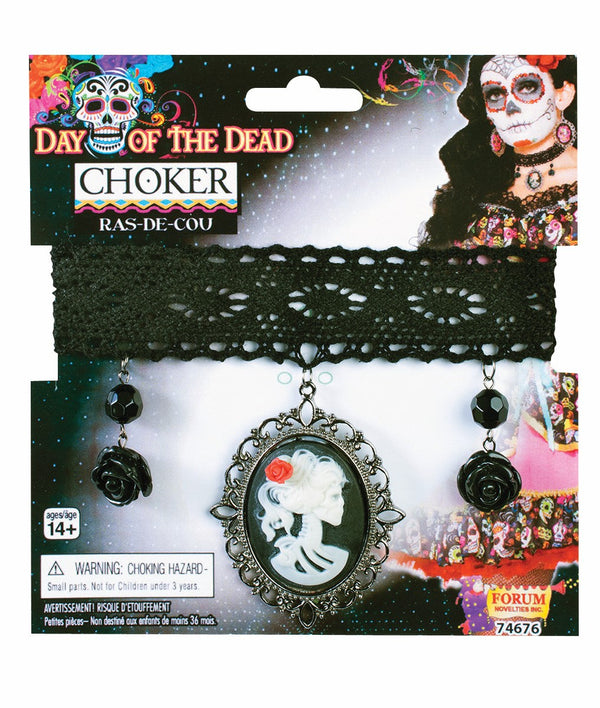 DAY OF THE DEAD-CAMEO CHOKER