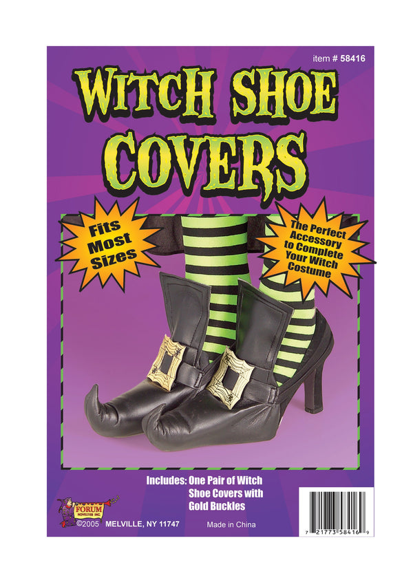 WITCH SHOE COVERS-GOLD