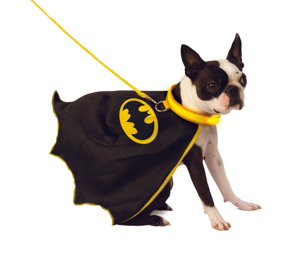 Batman Light Up Pet Collar with Cape