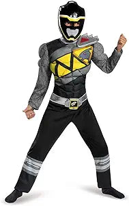 DINO CHARGE BLACK RANGER MUSCLE COSTUME