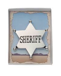 BOXED SHERIFF BADGES-SILVER